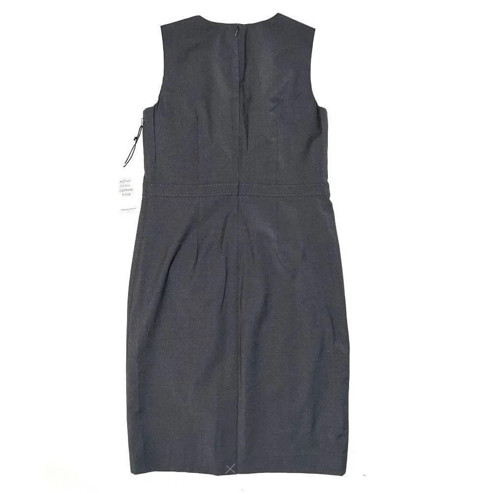 NWT Ann Taylor Women's Gray Sheath Dress - Picture 2 of 6